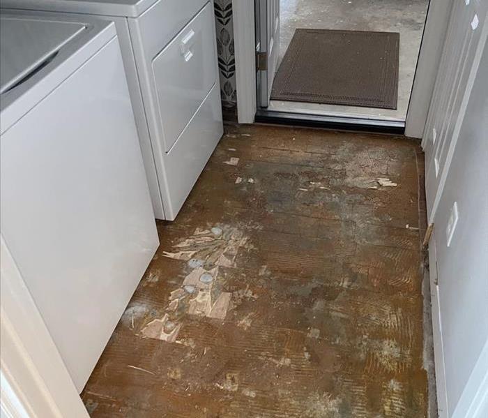 laundry room post water mitigation services 
