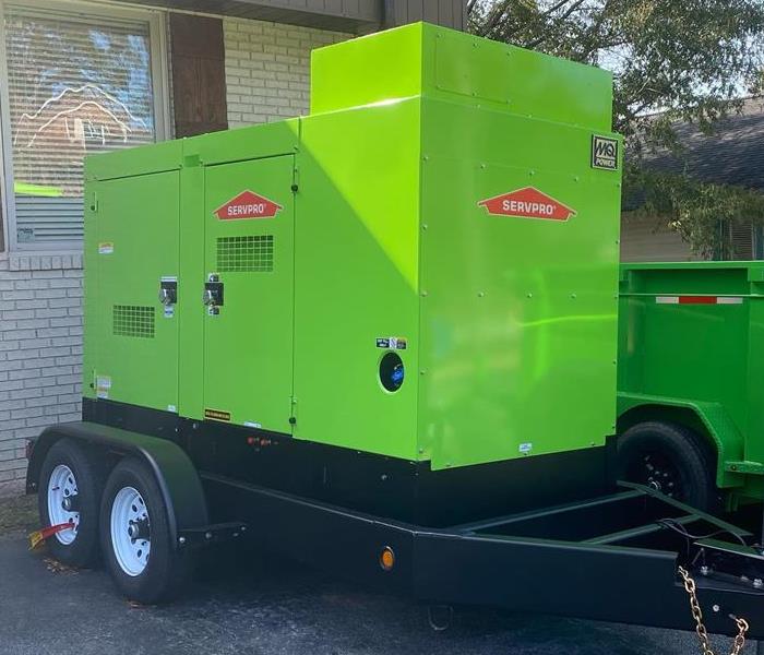 SERVPRO green commercial size equipment.
