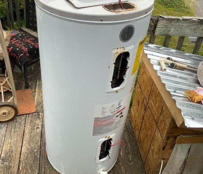 damaged water heater than caused water damages